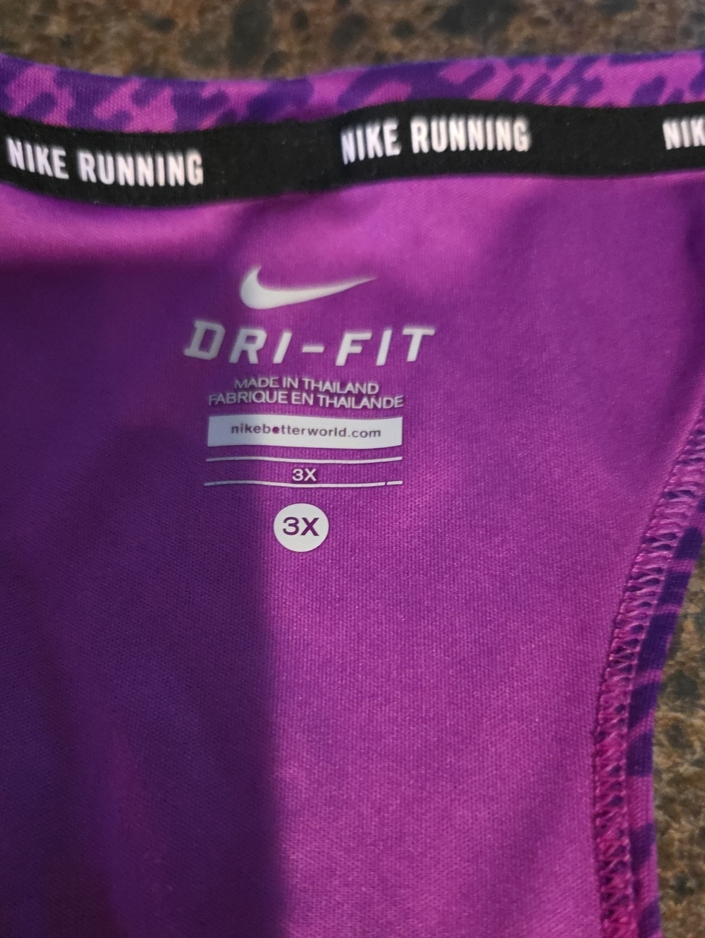 Nike Purple Dri-FIT Racerback Running Tank - Picture 2 of 6